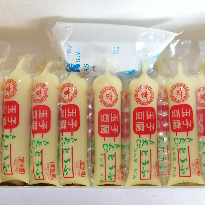 80g*25根麻辣烫火锅铁板凉拌豆腐日本豆腐鸡蛋玉子豆腐新鲜嫩滑-图0