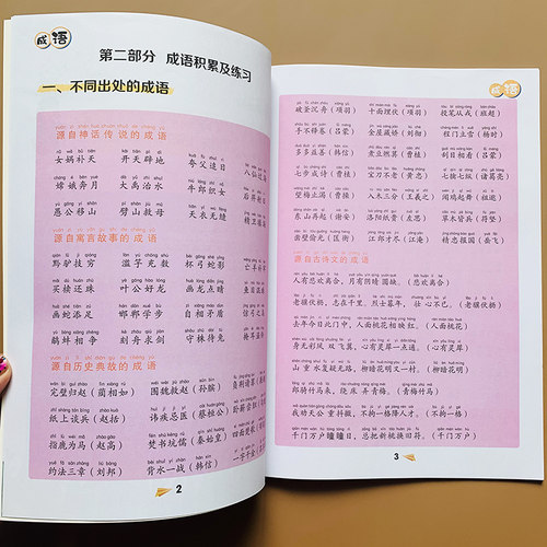 小学生成语练习本语文成语积累专项训练大全aabb/abab四字词语积累人教版1-6年级小学成语注音版四字词语归纳成语积累带拼音练习本 - 图1