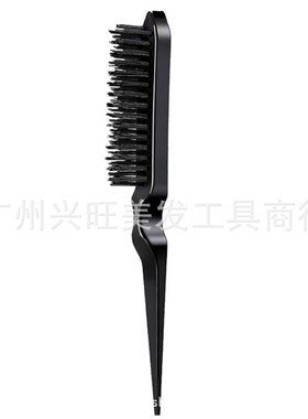 跨境美发工具三件套梳刷钢针尖尾梳双头眉刷化妆打毛梳双头梳套装