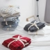 Khăn trải giường bằng vải cotton đơn giản kiểu Nhật Bản Tấm trải giường Sims tấm lót màu nâu đệm nệm 1,8 m - Trang bị Covers