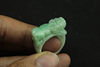 Natural waxy green Pixiu ring jewelry and jade