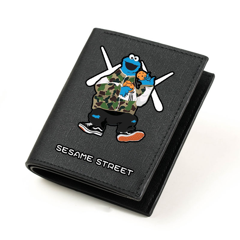 kaws联名芝麻街动漫周边男女钱夹 米芙卡钱包