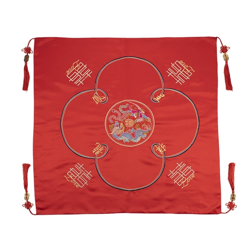 Китайская свадебная поставка красного красного хиджаба свадьба, Xipa Cubs, свадебная невеста, чтобы забрать родственников и маски