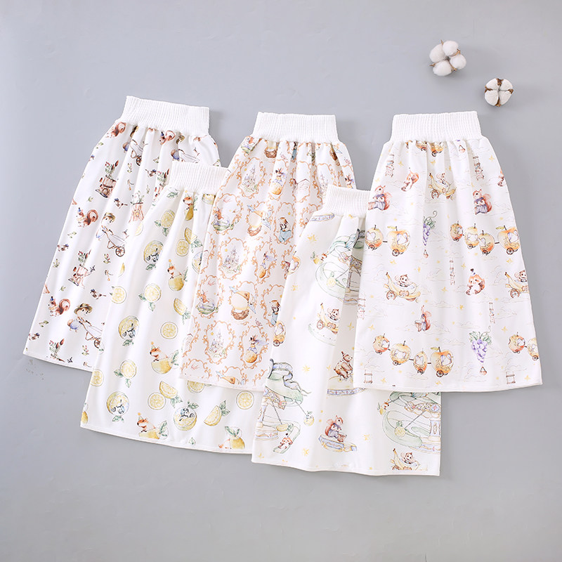 儿童纯棉隔尿裙男女宝宝360°隔尿垫防水戒尿不湿神器透气可水洗,淘宝优惠券,粉丝福利购,淘宝优惠卷