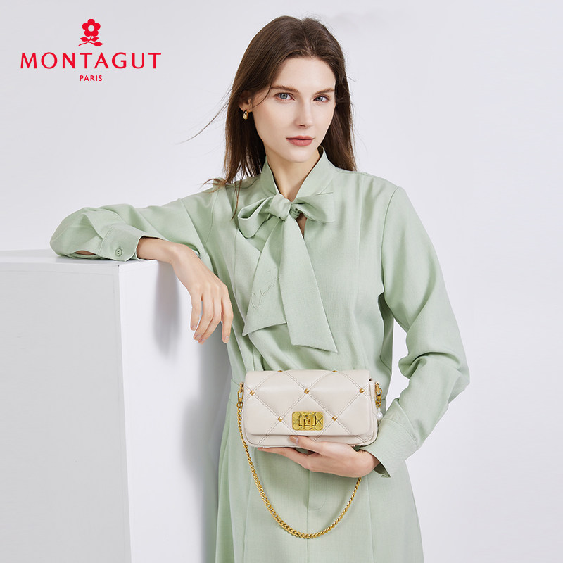 梦特娇女包新款羊皮菱格链条小方包小香风单肩斜挎包,淘宝优惠券,粉丝福利购,淘宝优惠卷