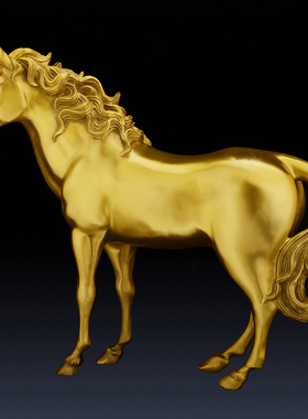 纯黄铜马摆件家居装饰礼品