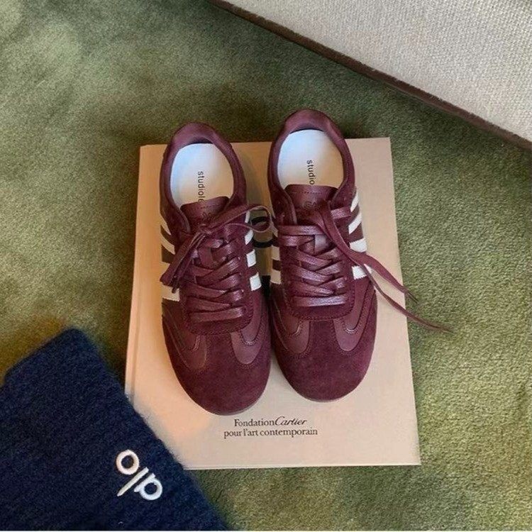 内增高德训鞋女秋冬新款复古圆头系带运动休闲鞋女百搭厚底阿甘鞋,淘宝优惠券,粉丝福利购,淘宝优惠卷