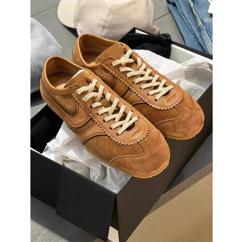 2025新款阿甘鞋轻便休闲百搭运动鞋复古撞色系带小众平底德训鞋女,淘宝优惠券,粉丝福利购,淘宝优惠卷