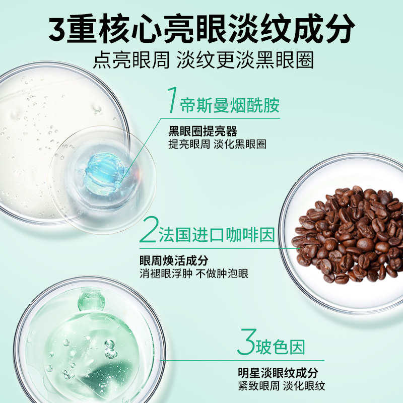 左颜右色男士熬夜黑眼圈去细纹眼霜 左颜右色眼霜