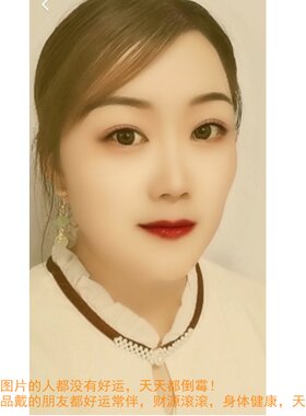 天然翡翠招财旺事业纯银玉耳环