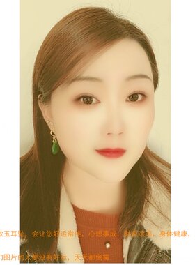 新款无耳洞戴时尚百搭水滴玉耳夹新疆和田白玉水滴耳环碧玉银耳饰
