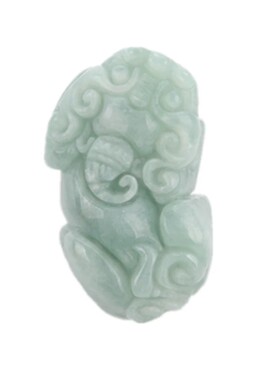 正品天然翡翠貔貅吊坠翡翠玉项链A货玉貔貅挂件男女款玉坠