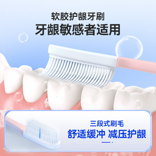 纳美纳米牙刷软毛小头成人护龈家用家庭组合装情侣男士专用正品 - 图1