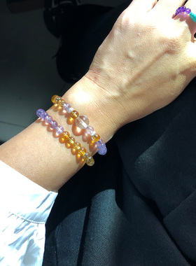 补火东海紫水晶手串招财