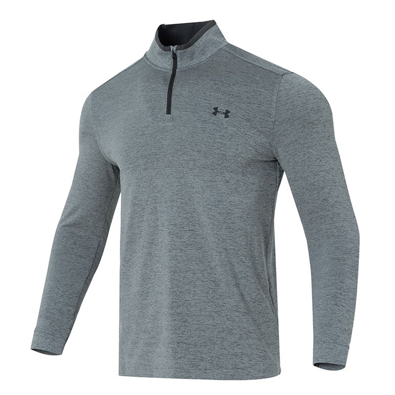 UA安德玛男春秋针织半拉链打底衫运动休闲套头长袖T恤1327040-012,淘宝优惠券,粉丝福利购,淘宝优惠卷