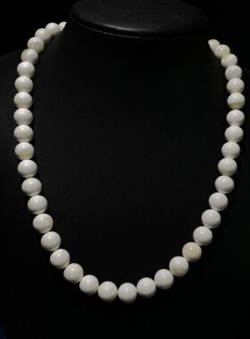 天然海南贝壳金丝贝项链颈链新中式国风锁骨链气质佛七宝