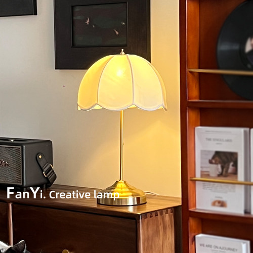 繁一 · 美式拉绳台灯客厅卧室高档奢华床头灯复古轻奢简约台灯 - 图2