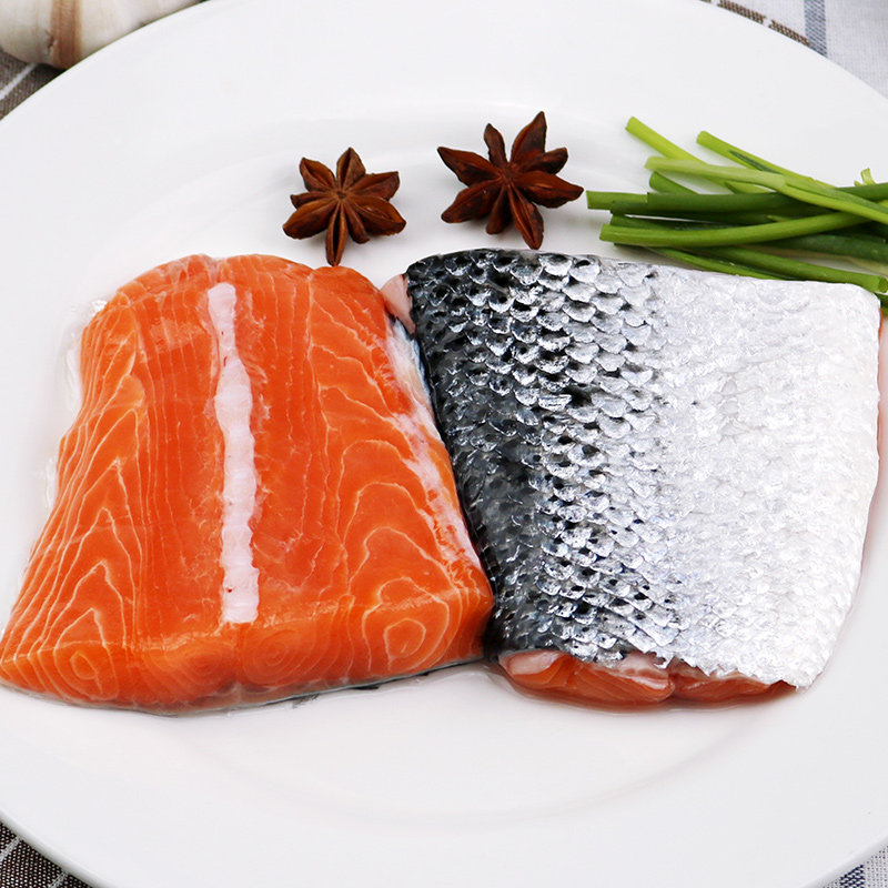 约180g 冰鲜冷冻三文鱼尾 尾部肉 海鲜 宝宝辅食 煎炸 肉松,淘宝优惠券,粉丝福利购,淘宝优惠卷