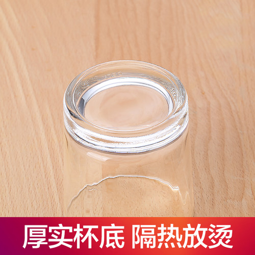 玻璃杯子套装水杯果汁啤酒杯牛奶喝水杯耐热泡茶无盖客厅茶杯家用 - 图1