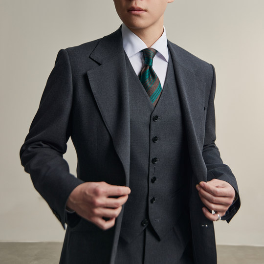 Flat round square middle business suit men's suit getting married