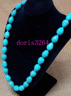 波西米亚项链民族风蓝色水滴云南