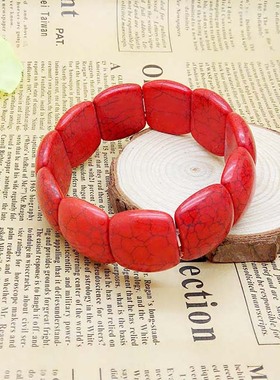 绿松石形状百搭款摄影道具手链