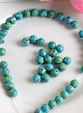 手串佛珠欧美七彩长款挂件毛衣链