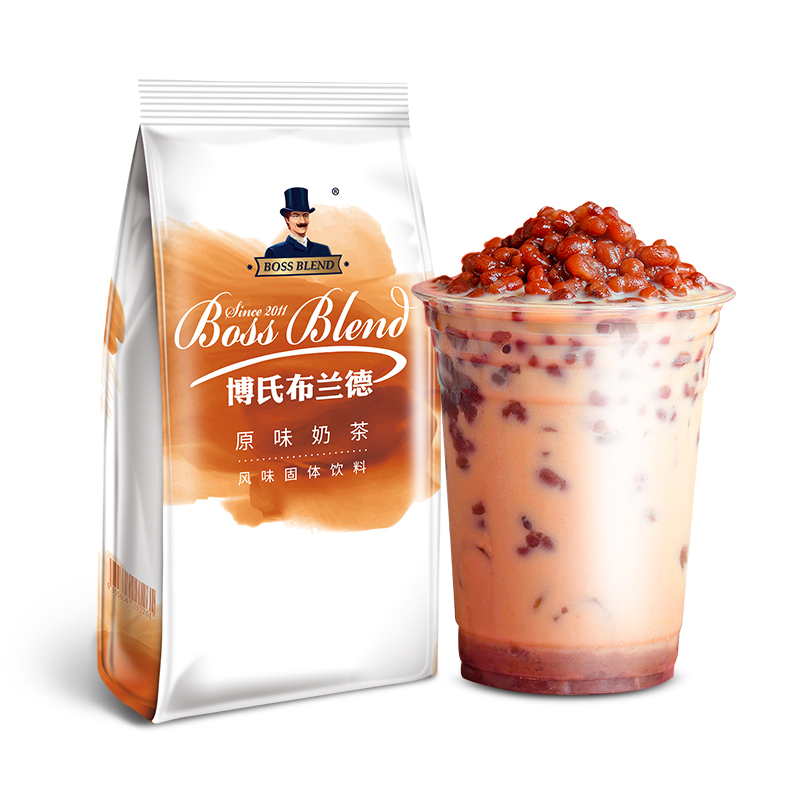 创实原味奶茶粉1kg珍珠奶茶送配方奶茶店专用奶茶原材料-图0