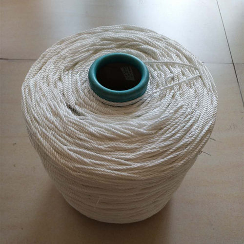 高强涤纶线绳尼龙绳优质钓鱼涤纶绳3-8mm白色3股绳编织网绳大鹏绳 - 图1