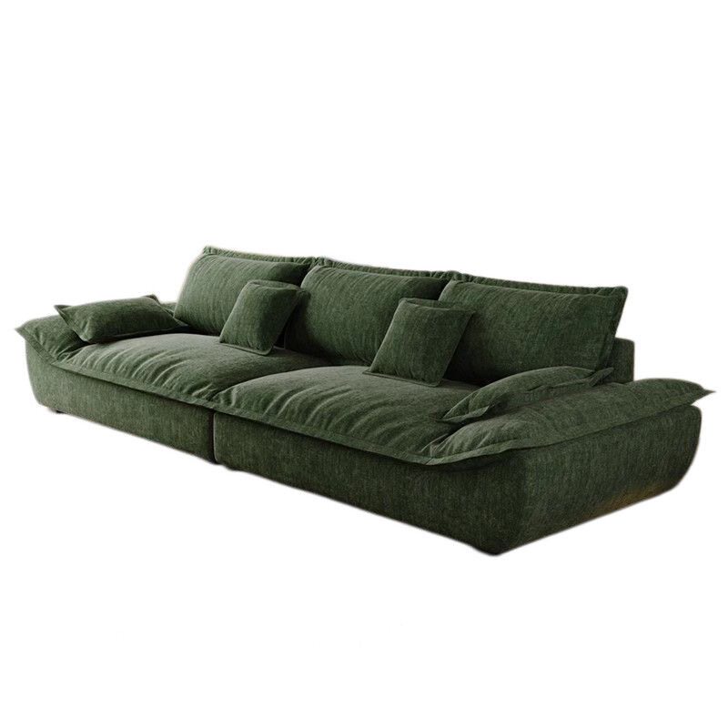 复古帆船沙发小户型组合办公寓客厅大坐深可拆洗雪尼尔绒布艺沙发