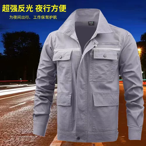 Летний комбинезон, тонкий хлопковый износостойкий искусственный лонгслив, осенний