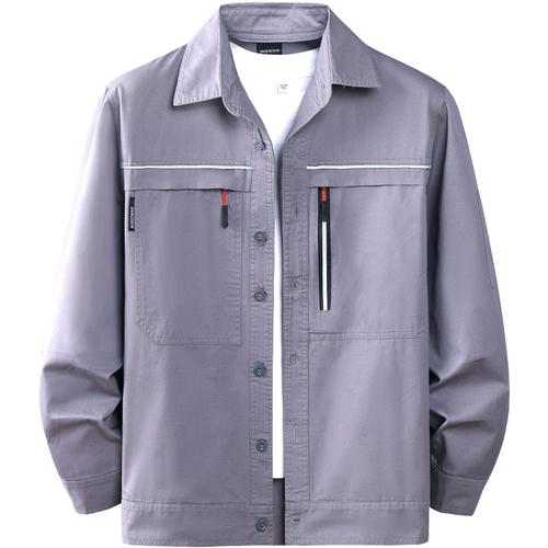 Мужской летний хлопковый комбинезон, тонкий дышащий износостойкий лонгслив