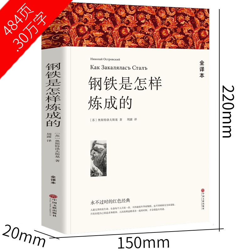 钢铁是怎样炼成的正版原著原版完整版保尔柯察金世界名著中学生课外书八年级初中生初二刚铁是怎么练成的练中国文联出版社wp - 图1