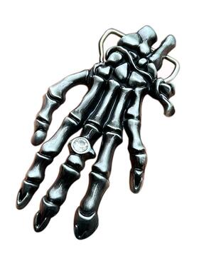 骷髅元素系列3D镶钻皮带扣