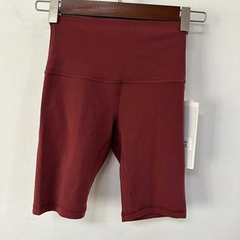 lululemon align HR ສັ້ນ 8' pockets ແອວສູງ pockets nude shorts