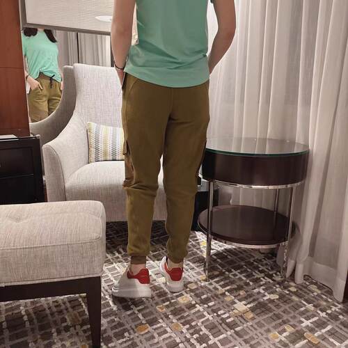 lululemon fleece + ripstop 女士徒步高腰拉绒工装运动裤 - 图0