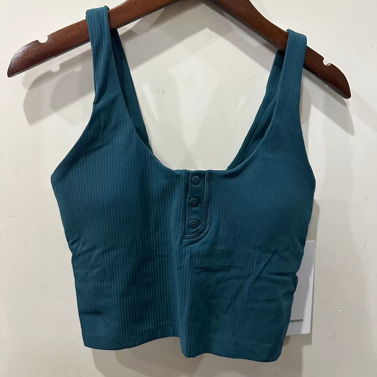 lululemon align ribbed henley tank 亨利背心 含胸垫 - 图3