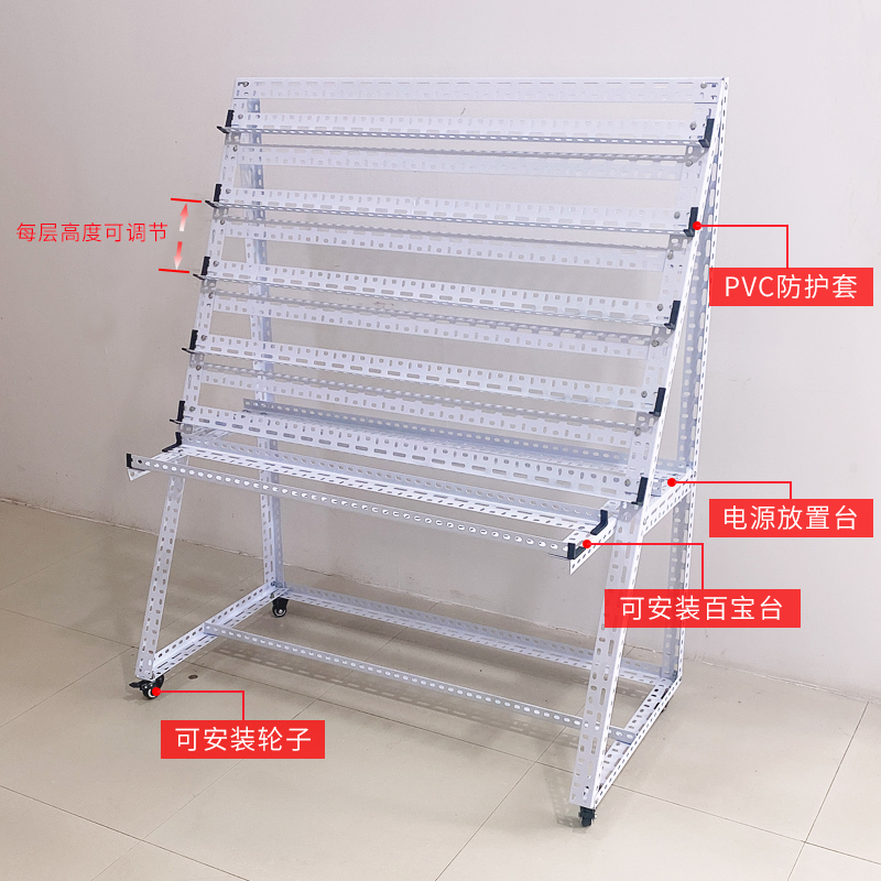 群控手机支架工作室手游架多用途桌面架子多台大屏手机落地放置架 - 图3