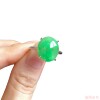 Hot style sun green emerald ice waxy floating flower ring