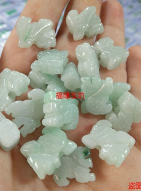 diya货散件缅甸玉器精雕小吊坠