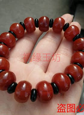 云南红玛瑙满肉凉山手链串新品