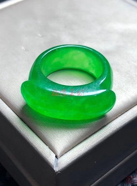 缅甸翡翠戒指冰种首饰霸气