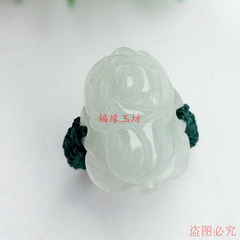 Natural jadeite cabbage ring for men and women