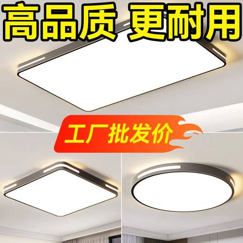 超薄家用LED吸顶灯圆形简约现代客厅卧室餐厅阳台走廊房间过道灯 - 图1