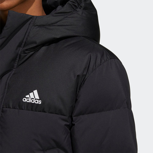 Adidas/阿迪达斯正品男子运动中长款保暖连帽羽绒服HZ5345 - 图2