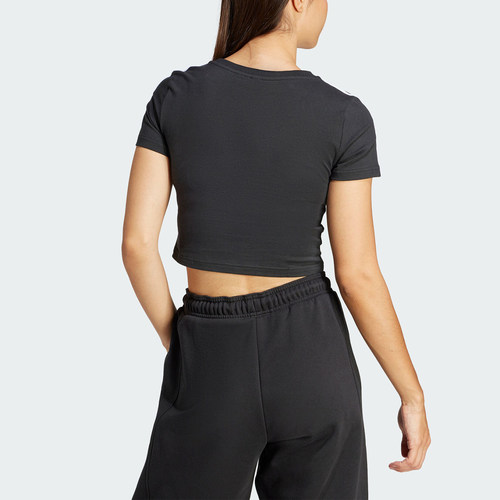 Adidas/阿迪达斯正品W 3S BABY T女士短款舒适运动休闲短袖IR6111 - 图0