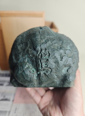 日本进口全新正品雕塑大师都贺田伯马作生肖兔摆件置物