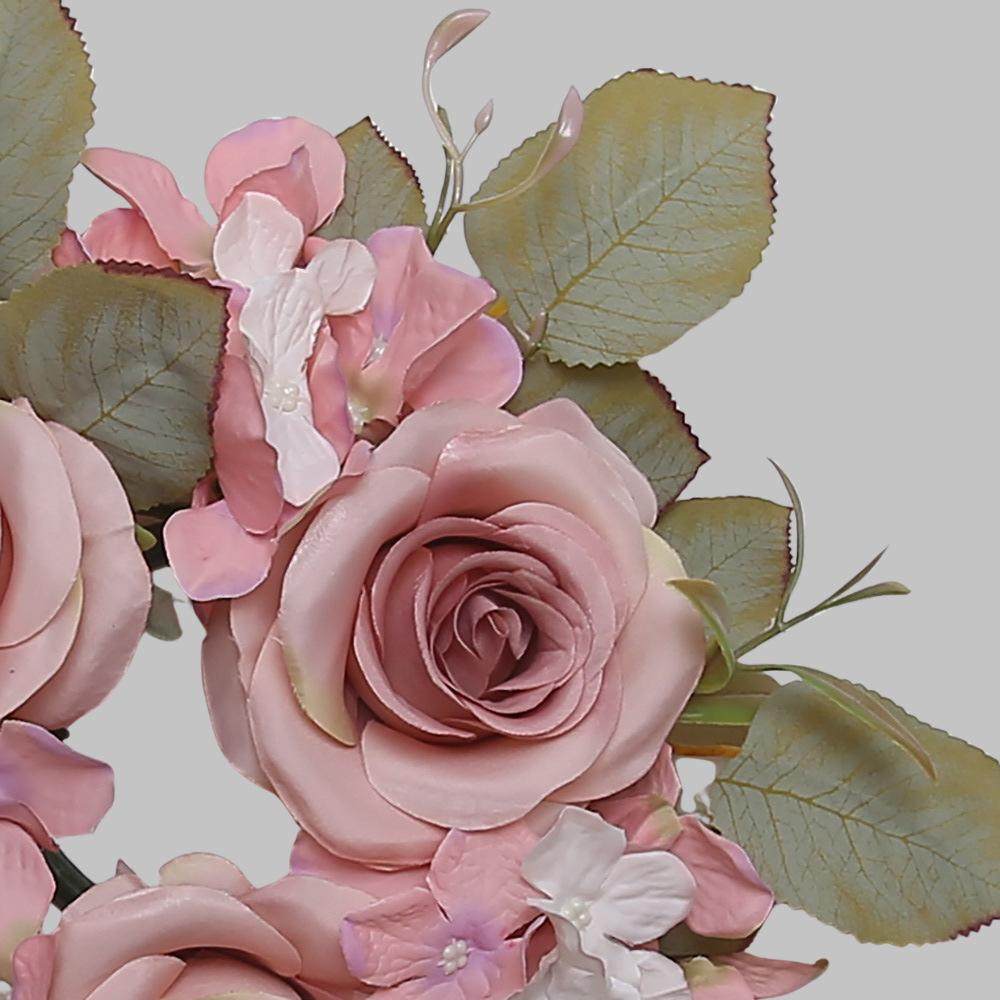 仿真花玫瑰花环绣球烛台花环小清新ins婚庆家居摄影客厅摆件假花,淘宝优惠券,粉丝福利购,淘宝优惠卷