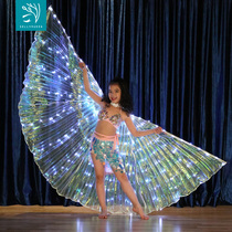 Dancer Childrens Child LED Luminous Wings Dance Wings White Light Fluorescent Butterfly Belly Dance Luminous Wings Cape