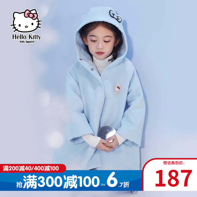 hellokitty童装2020秋冬毛呢大衣 hellokittykidsapparel呢大衣